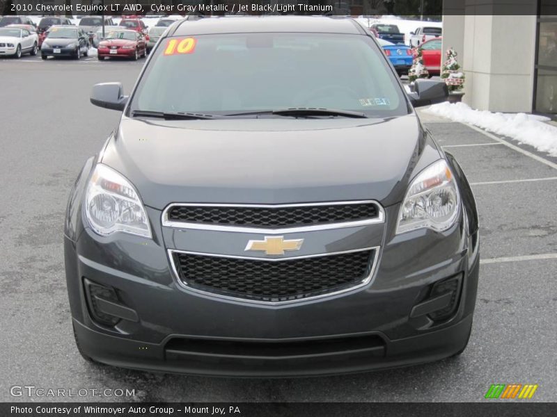 Cyber Gray Metallic / Jet Black/Light Titanium 2010 Chevrolet Equinox LT AWD