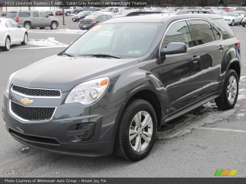 Cyber Gray Metallic / Jet Black/Light Titanium 2010 Chevrolet Equinox LT AWD