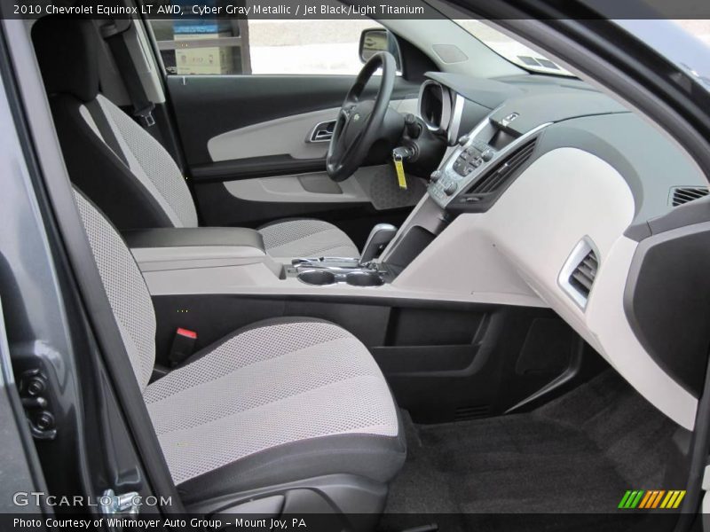 Cyber Gray Metallic / Jet Black/Light Titanium 2010 Chevrolet Equinox LT AWD