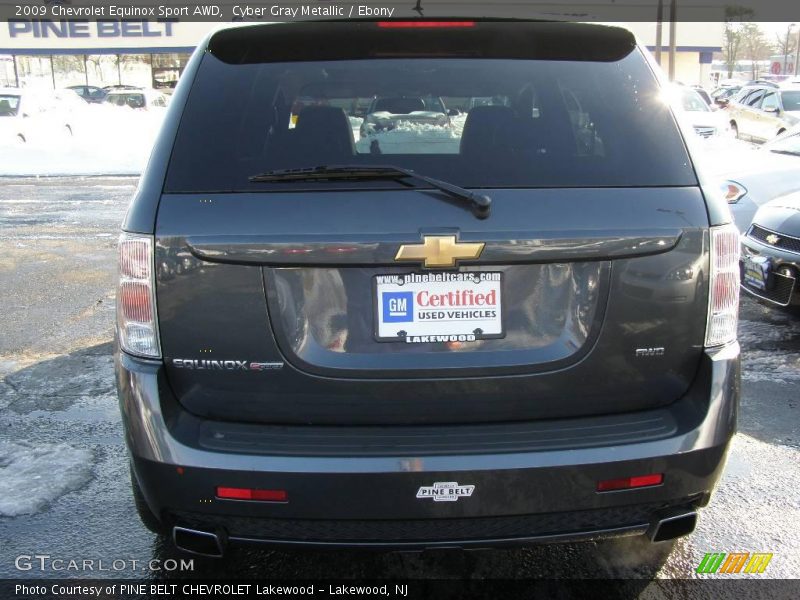 Cyber Gray Metallic / Ebony 2009 Chevrolet Equinox Sport AWD