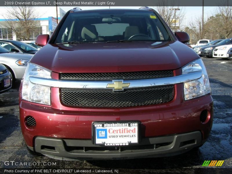 Deep Ruby Red Metallic / Light Gray 2009 Chevrolet Equinox LT