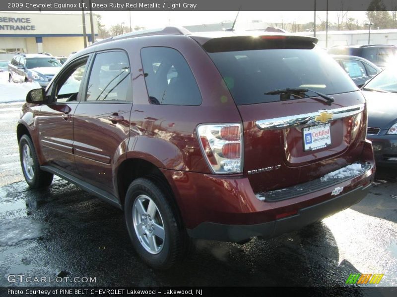 Deep Ruby Red Metallic / Light Gray 2009 Chevrolet Equinox LT