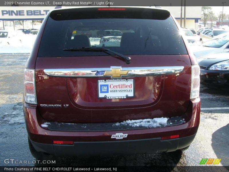 Deep Ruby Red Metallic / Light Gray 2009 Chevrolet Equinox LT