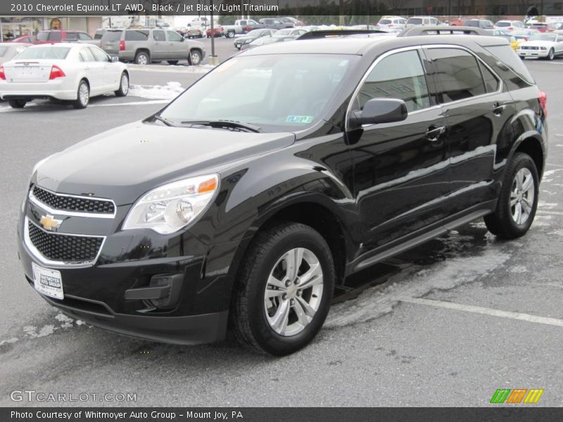 Black / Jet Black/Light Titanium 2010 Chevrolet Equinox LT AWD