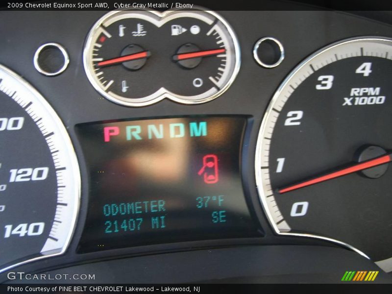 Cyber Gray Metallic / Ebony 2009 Chevrolet Equinox Sport AWD