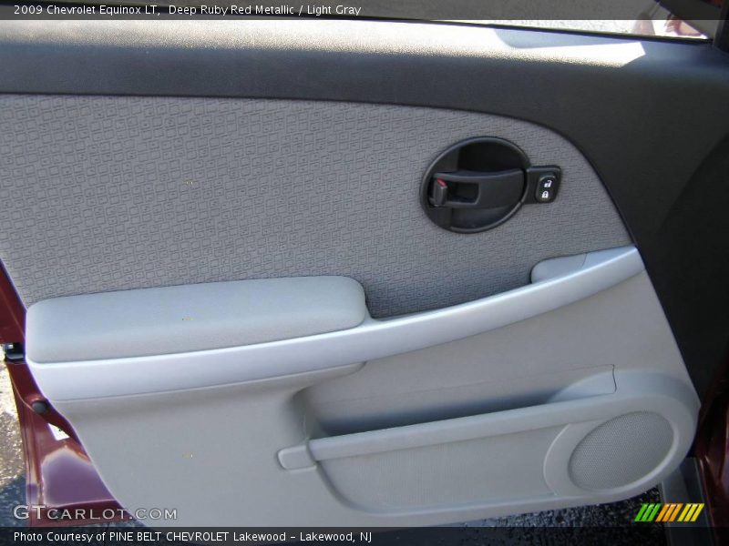 Deep Ruby Red Metallic / Light Gray 2009 Chevrolet Equinox LT