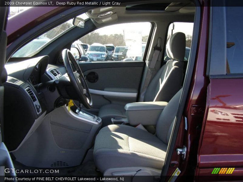 Deep Ruby Red Metallic / Light Gray 2009 Chevrolet Equinox LT