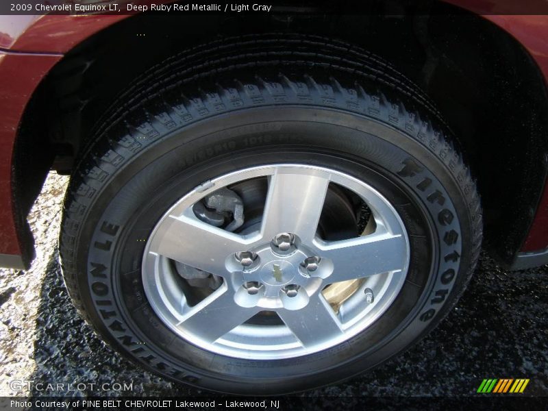 Deep Ruby Red Metallic / Light Gray 2009 Chevrolet Equinox LT
