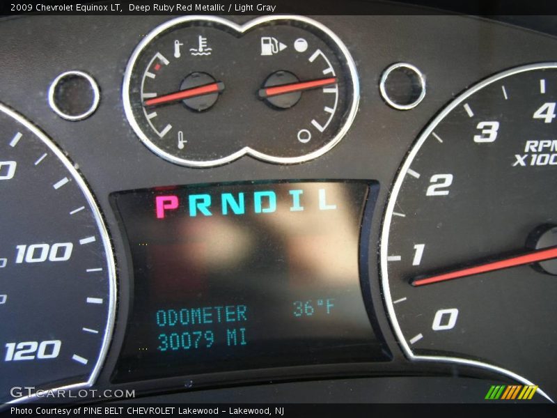 Deep Ruby Red Metallic / Light Gray 2009 Chevrolet Equinox LT