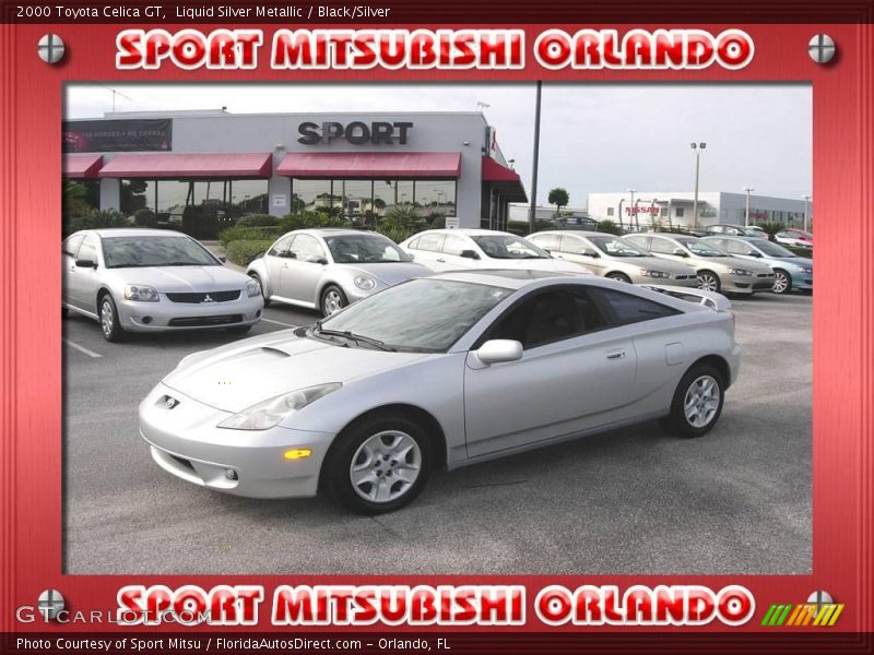 Liquid Silver Metallic / Black/Silver 2000 Toyota Celica GT