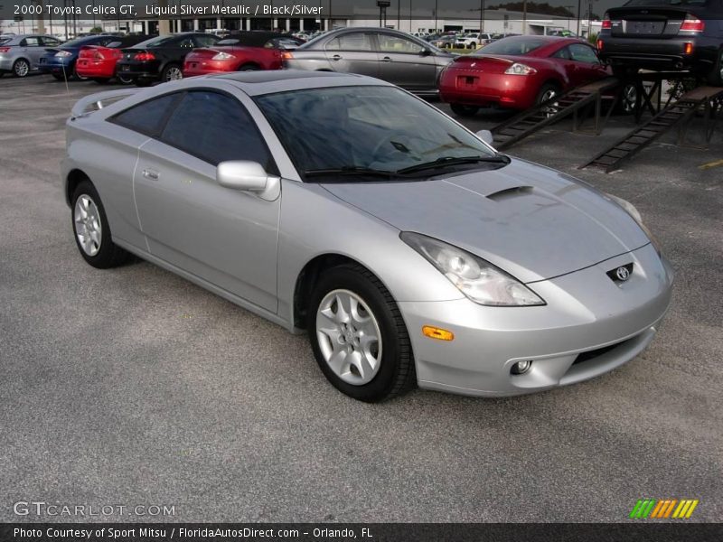 Liquid Silver Metallic / Black/Silver 2000 Toyota Celica GT