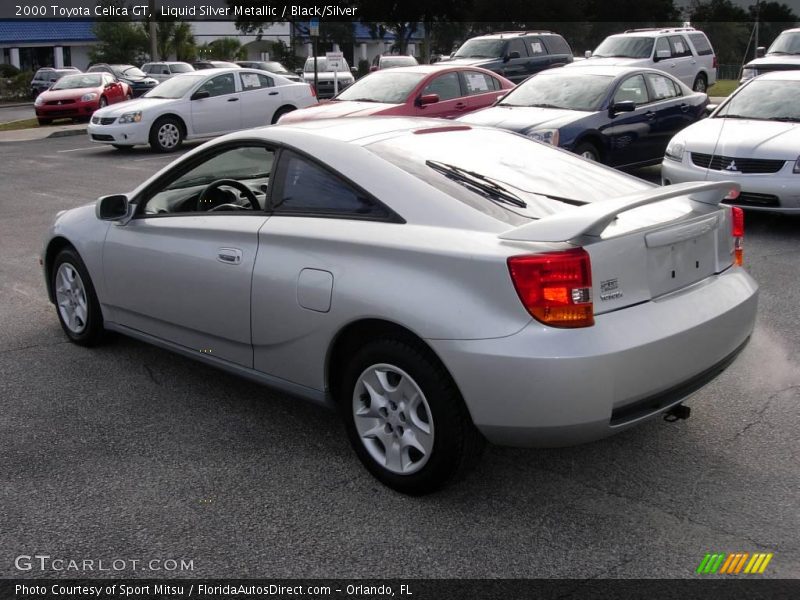 Liquid Silver Metallic / Black/Silver 2000 Toyota Celica GT