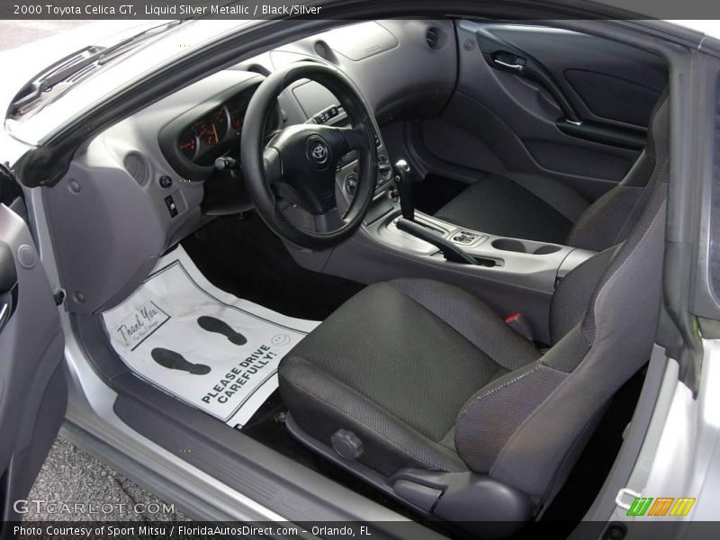 Liquid Silver Metallic / Black/Silver 2000 Toyota Celica GT
