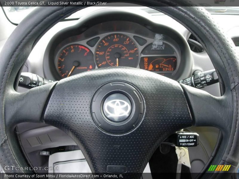 Liquid Silver Metallic / Black/Silver 2000 Toyota Celica GT