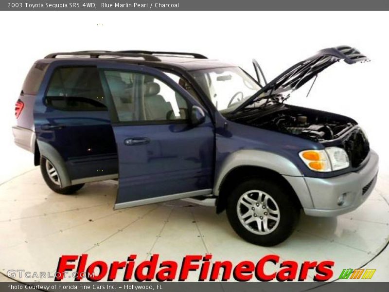 Blue Marlin Pearl / Charcoal 2003 Toyota Sequoia SR5 4WD