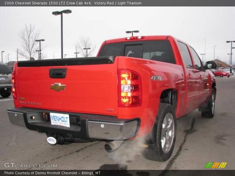 Victory Red / Light Titanium 2009 Chevrolet Silverado 1500 LTZ Crew Cab 4x4