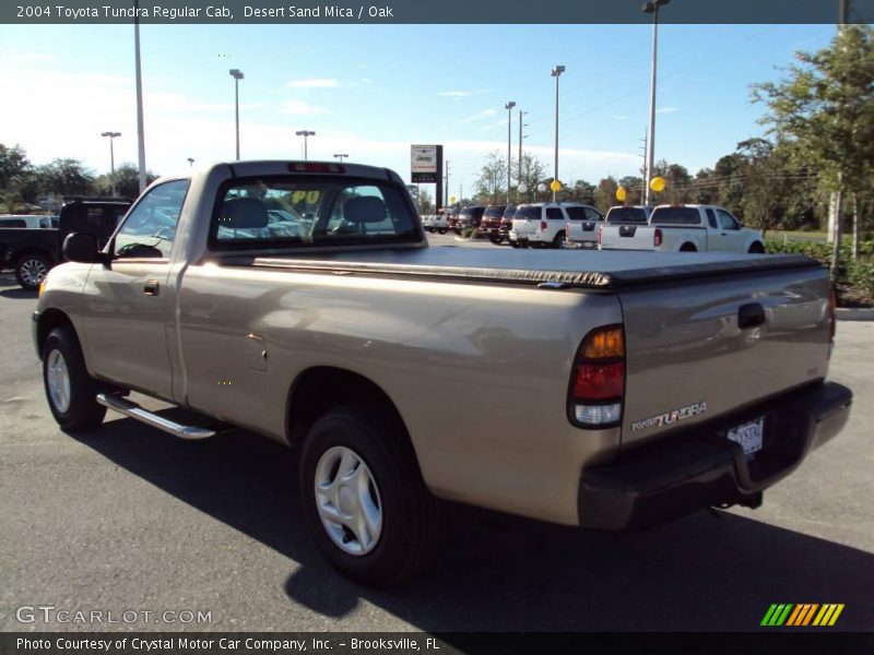 Desert Sand Mica / Oak 2004 Toyota Tundra Regular Cab