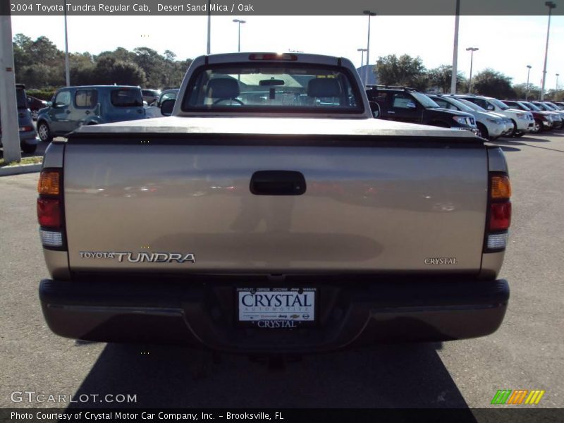 Desert Sand Mica / Oak 2004 Toyota Tundra Regular Cab