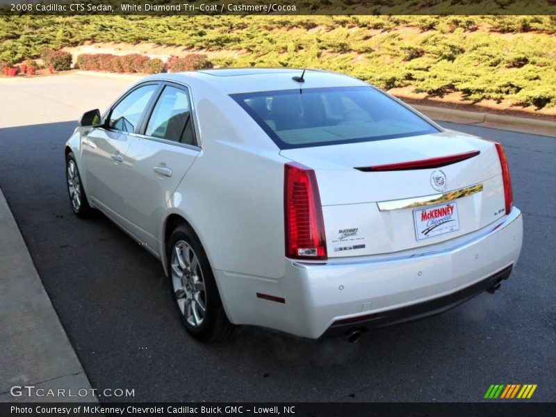 White Diamond Tri-Coat / Cashmere/Cocoa 2008 Cadillac CTS Sedan