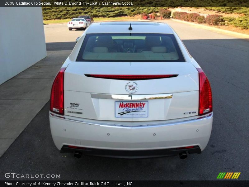 White Diamond Tri-Coat / Cashmere/Cocoa 2008 Cadillac CTS Sedan