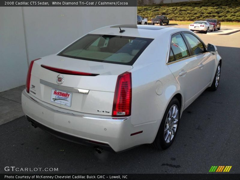 White Diamond Tri-Coat / Cashmere/Cocoa 2008 Cadillac CTS Sedan