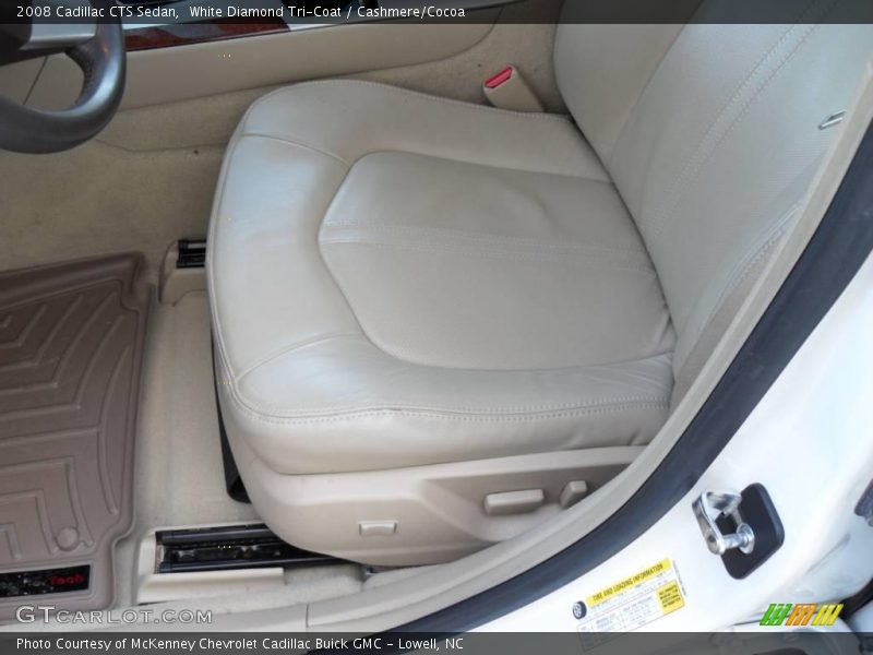 White Diamond Tri-Coat / Cashmere/Cocoa 2008 Cadillac CTS Sedan