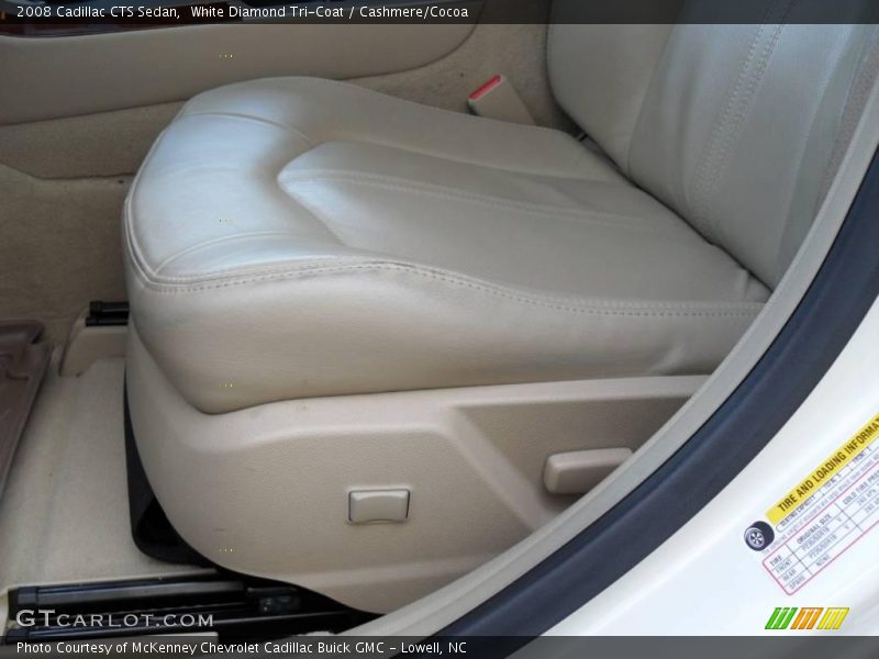 White Diamond Tri-Coat / Cashmere/Cocoa 2008 Cadillac CTS Sedan