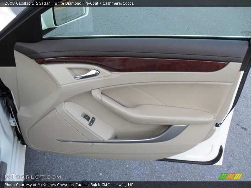 White Diamond Tri-Coat / Cashmere/Cocoa 2008 Cadillac CTS Sedan