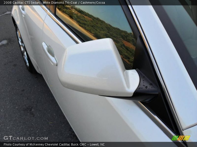 White Diamond Tri-Coat / Cashmere/Cocoa 2008 Cadillac CTS Sedan