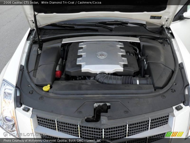 White Diamond Tri-Coat / Cashmere/Cocoa 2008 Cadillac CTS Sedan