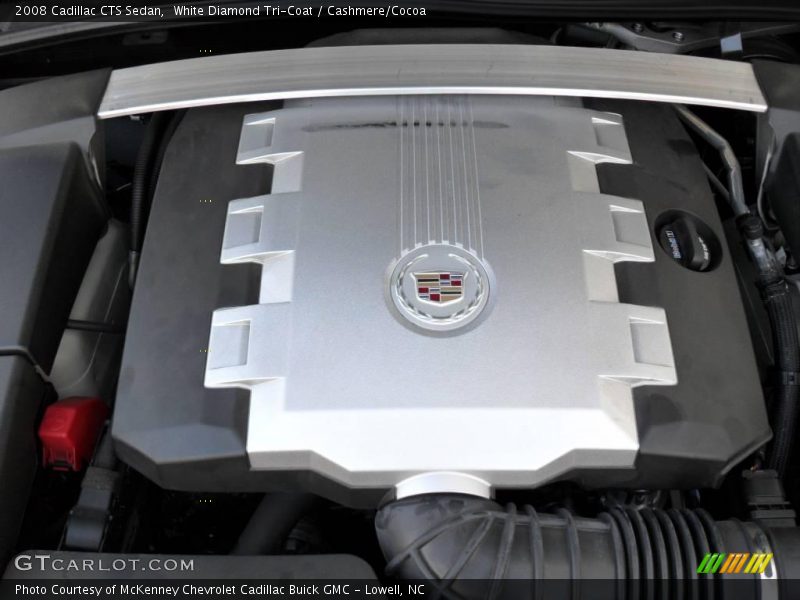 White Diamond Tri-Coat / Cashmere/Cocoa 2008 Cadillac CTS Sedan