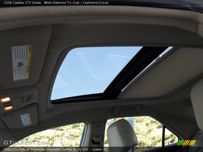 White Diamond Tri-Coat / Cashmere/Cocoa 2008 Cadillac CTS Sedan