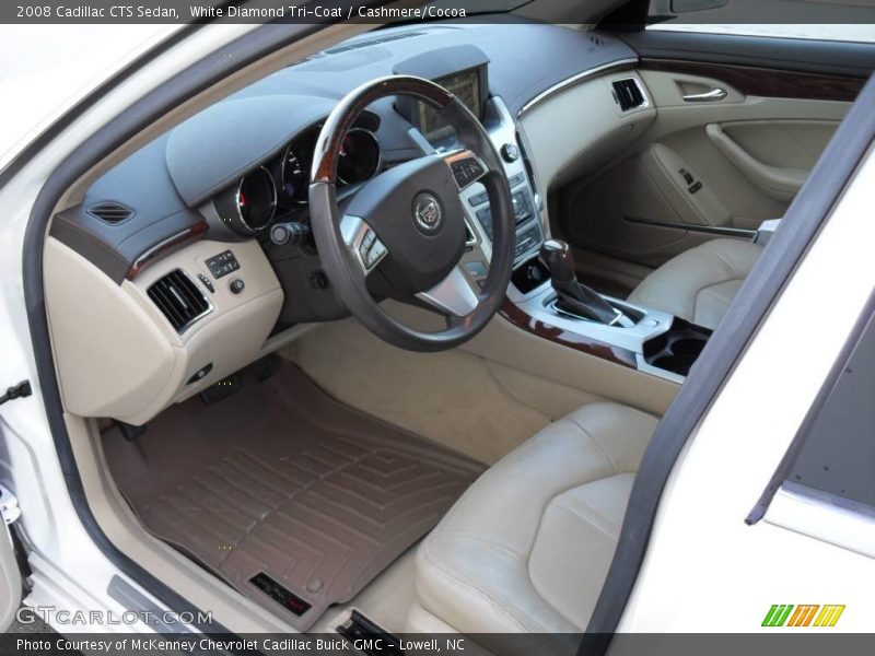 White Diamond Tri-Coat / Cashmere/Cocoa 2008 Cadillac CTS Sedan