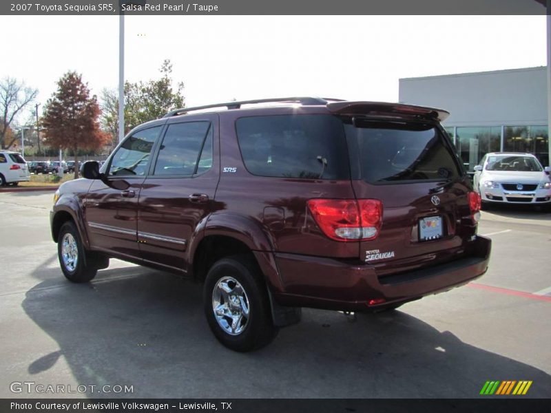 Salsa Red Pearl / Taupe 2007 Toyota Sequoia SR5