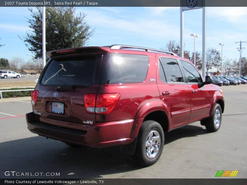Salsa Red Pearl / Taupe 2007 Toyota Sequoia SR5