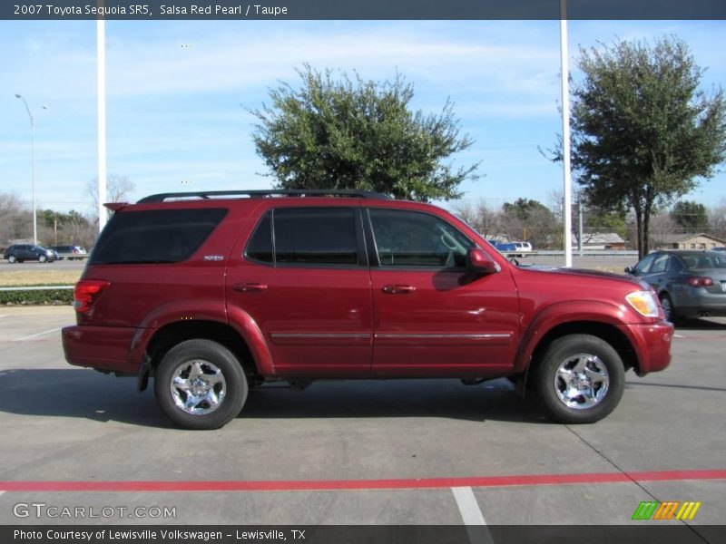 Salsa Red Pearl / Taupe 2007 Toyota Sequoia SR5