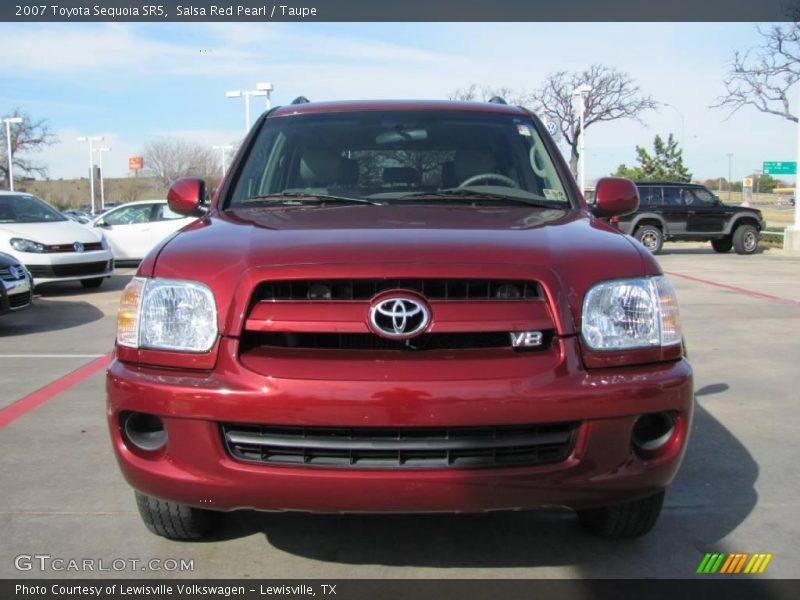 Salsa Red Pearl / Taupe 2007 Toyota Sequoia SR5