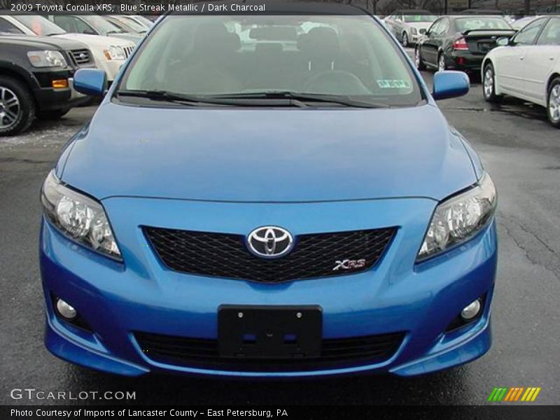 Blue Streak Metallic / Dark Charcoal 2009 Toyota Corolla XRS