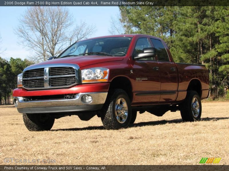 Flame Red / Medium Slate Gray 2006 Dodge Ram 2500 Big Horn Edition Quad Cab 4x4