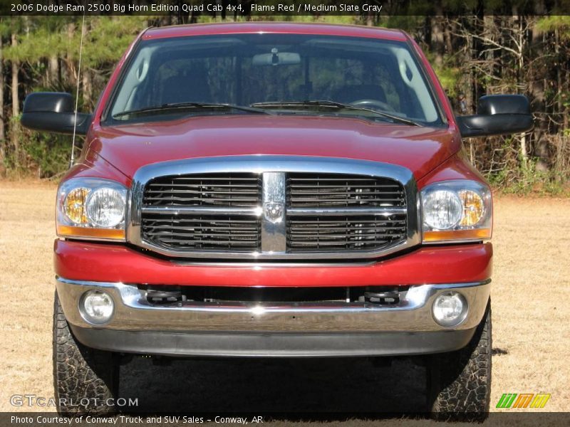 Flame Red / Medium Slate Gray 2006 Dodge Ram 2500 Big Horn Edition Quad Cab 4x4