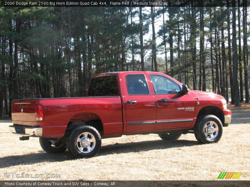 Flame Red / Medium Slate Gray 2006 Dodge Ram 2500 Big Horn Edition Quad Cab 4x4