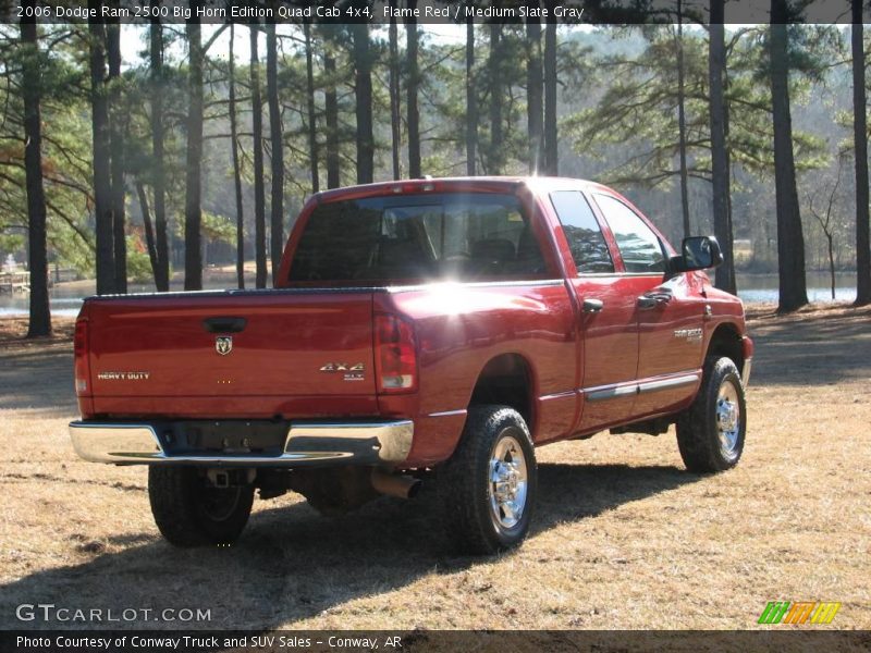 Flame Red / Medium Slate Gray 2006 Dodge Ram 2500 Big Horn Edition Quad Cab 4x4