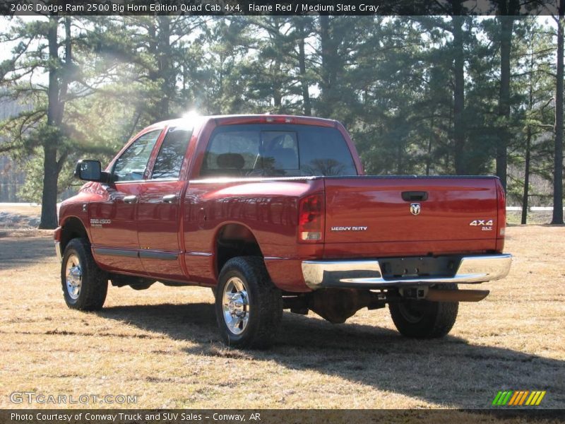 Flame Red / Medium Slate Gray 2006 Dodge Ram 2500 Big Horn Edition Quad Cab 4x4