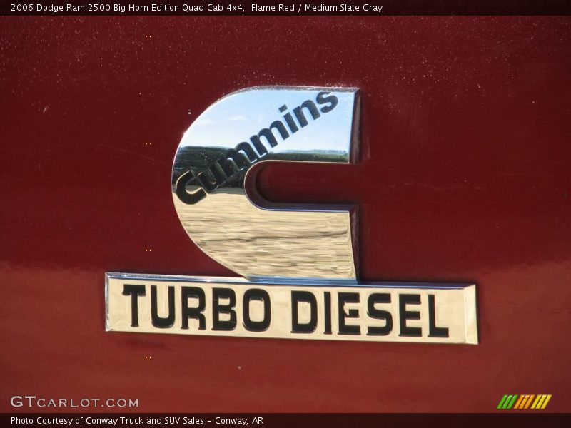 Flame Red / Medium Slate Gray 2006 Dodge Ram 2500 Big Horn Edition Quad Cab 4x4