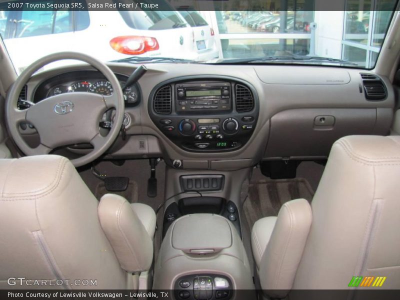 Salsa Red Pearl / Taupe 2007 Toyota Sequoia SR5