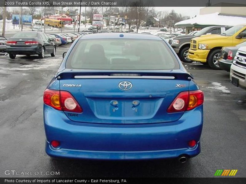 Blue Streak Metallic / Dark Charcoal 2009 Toyota Corolla XRS