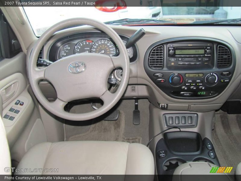 Salsa Red Pearl / Taupe 2007 Toyota Sequoia SR5