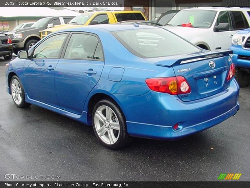 Blue Streak Metallic / Dark Charcoal 2009 Toyota Corolla XRS