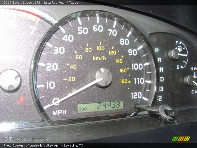 Salsa Red Pearl / Taupe 2007 Toyota Sequoia SR5