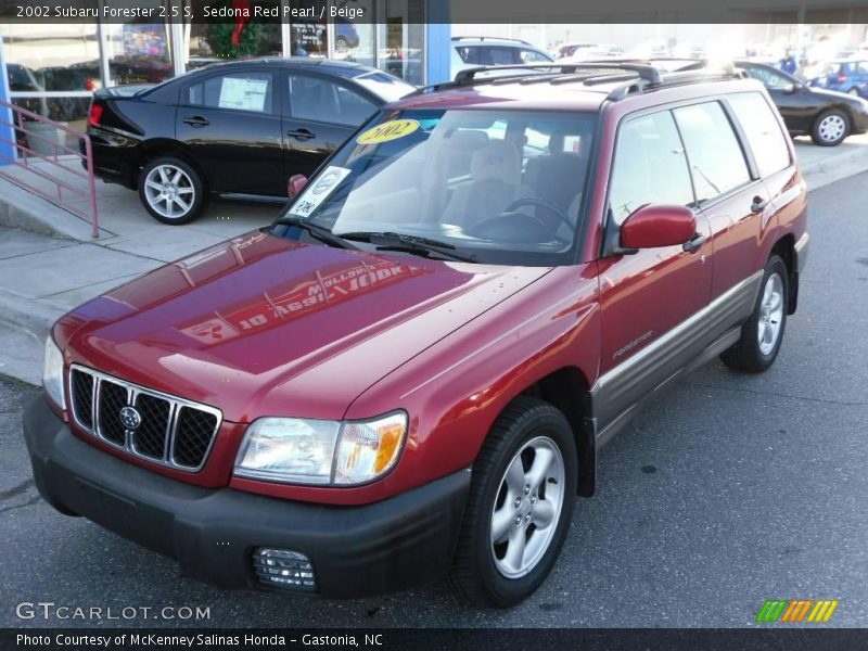Sedona Red Pearl / Beige 2002 Subaru Forester 2.5 S
